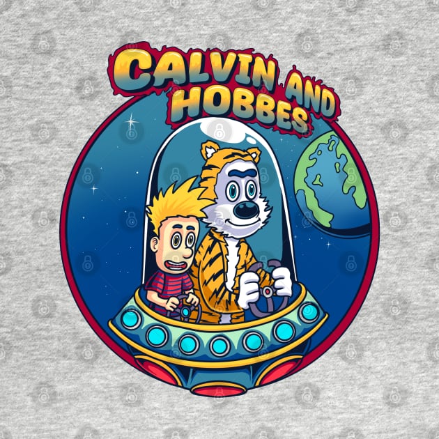 oh no this Calvin and hobbes on galaxy by inhistime5783